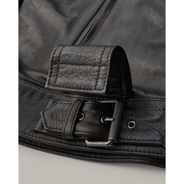 Belstaff Brooklands Leather Jacket - Antique Black