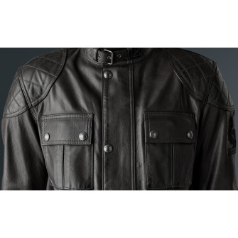 Belstaff Brooklands Leather Jacket - Antique Black