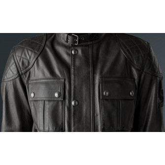 Belstaff Brooklands Leather Jacket - Antique Black