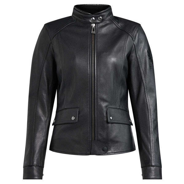 Belstaff Fairing Leather Ladies Jacket - Black