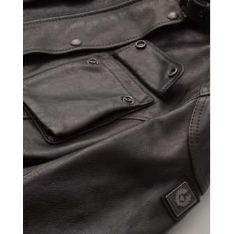 Belstaff Trialmaster Leather Jacket Antique Black - Women