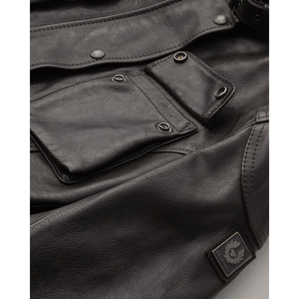 Belstaff Trialmaster Leather Jacket Antique Black - Women