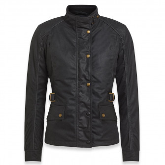 Belstaff Tourmaster Pro Waxed Cotton Jacket Black - Women