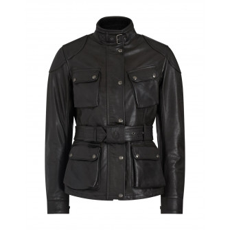 Belstaff Trialmaster Pro Hand Waxed Leather Jacket - Antique Black