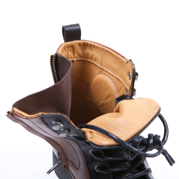 Helstons Travel Boots Black/Tan Helstons Travel Boots Black/Tan