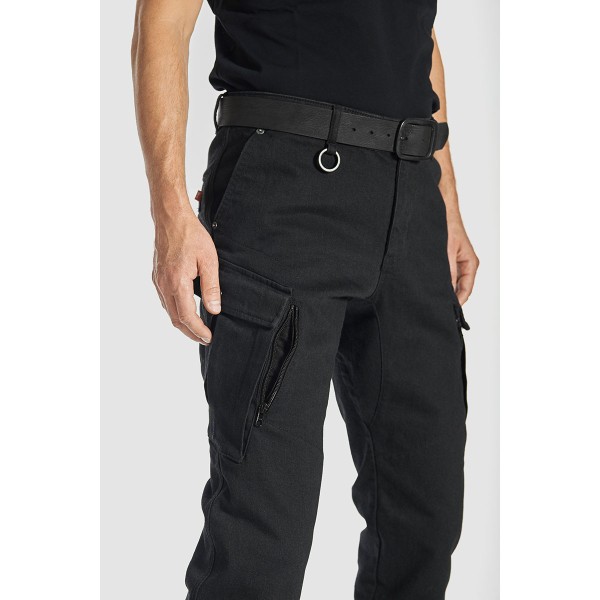Pando Moto Mark Kev 01 Mens Cargo Pant Black