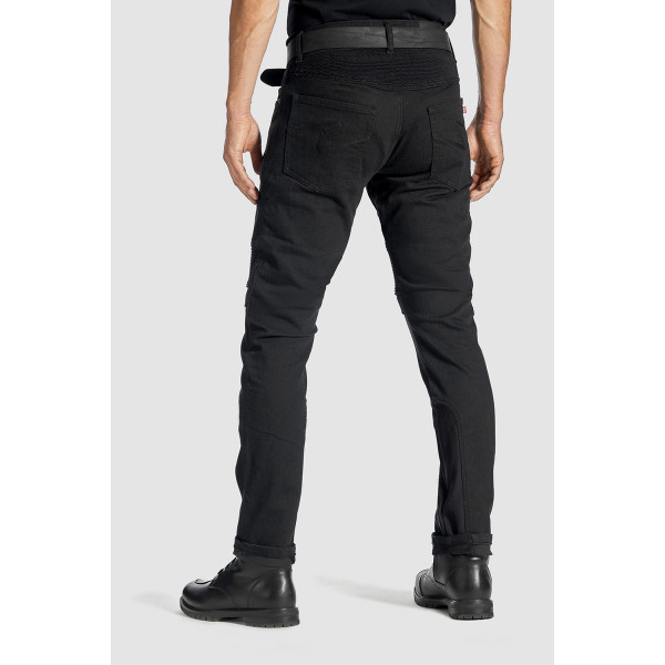 Pando Moto Karldo Slim Black Men's Jeans 