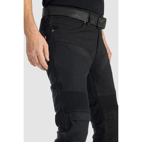 Pando Moto Karldo Slim Black Men's Jeans 