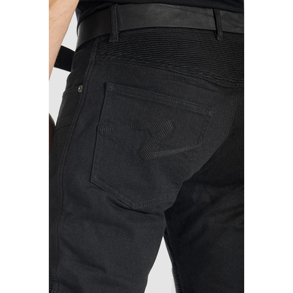 Pando Moto Karldo Slim Black Men's Jeans 