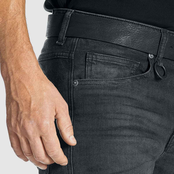 Pando Moto Robby Cor 01 Mens Jeans Black