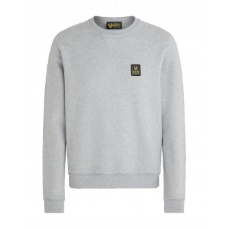 Belstaff Long Way Up Fleece Crew Neck Sweater Grey