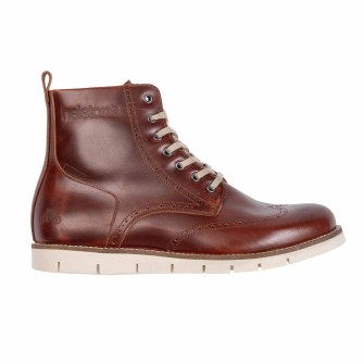 Helstons Holey Leather Boots Brown