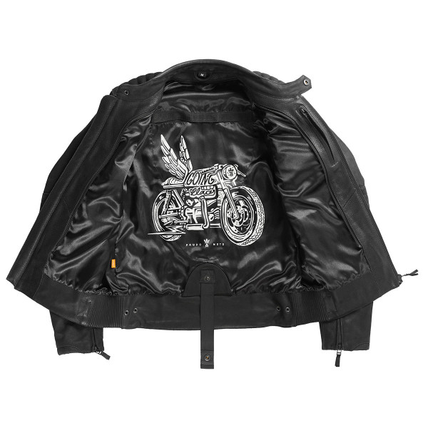 Pando Moto Tatami LT 01 Leather Jacket Black