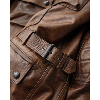 Belstaff Turner Leather Jacket - Burnt Cuero