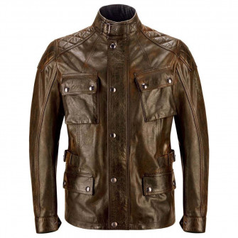 Belstaff Turner Leather Jacket - Burnt Cuero
