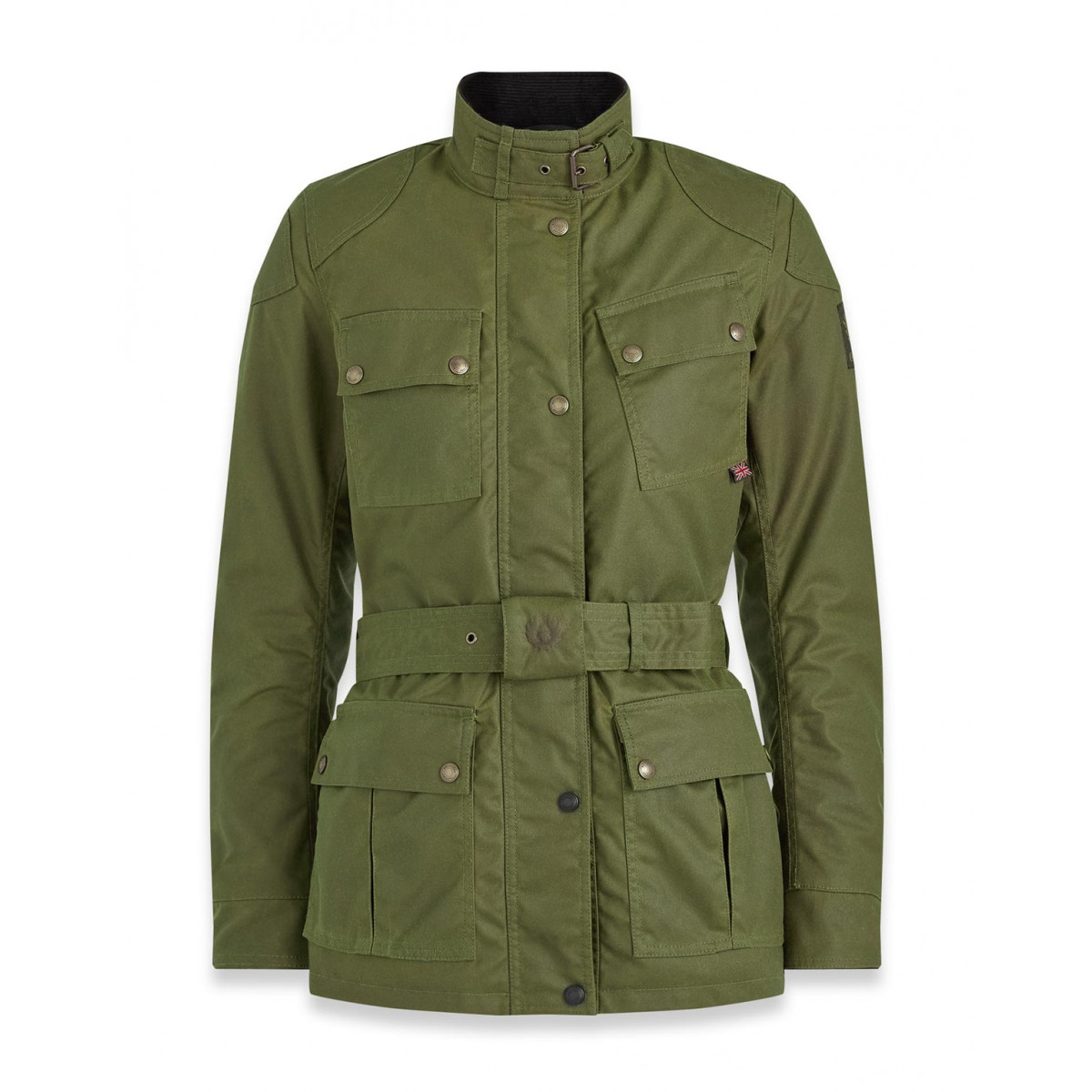 Belstaff Trialmaster Women s Waxed Cotton Jacket Forest Green