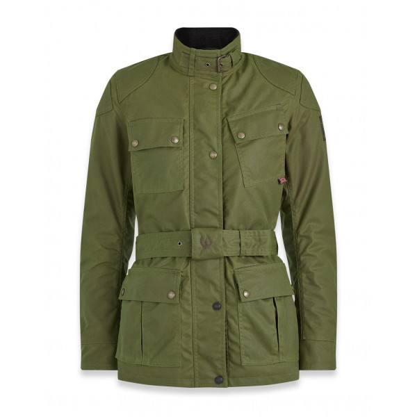 Belstaff Trialmaster Waxed Cotton Jacket Forest Green - Women