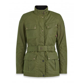 Belstaff Trialmaster Pro Waxed Cotton Jacket Forest Green - Women