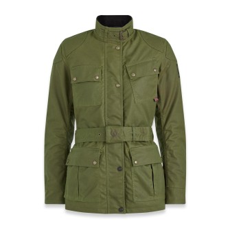 Belstaff Trialmaster Waxed Cotton Jacket Forest Green - Women