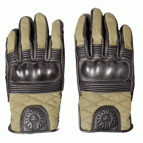 Belstaff Hampstead Gloves Black / Forest Green