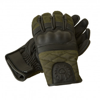 Belstaff Hampstead Gloves Black / Forest Green