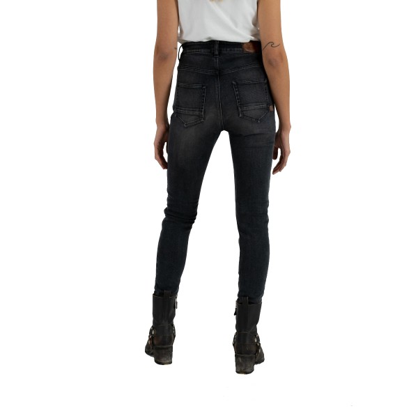 Rokker Rokkertech Jean Lady High Waist Dark Grey - Women Rokker Rokkertech Jean Lady High Waist Dark Grey - Women