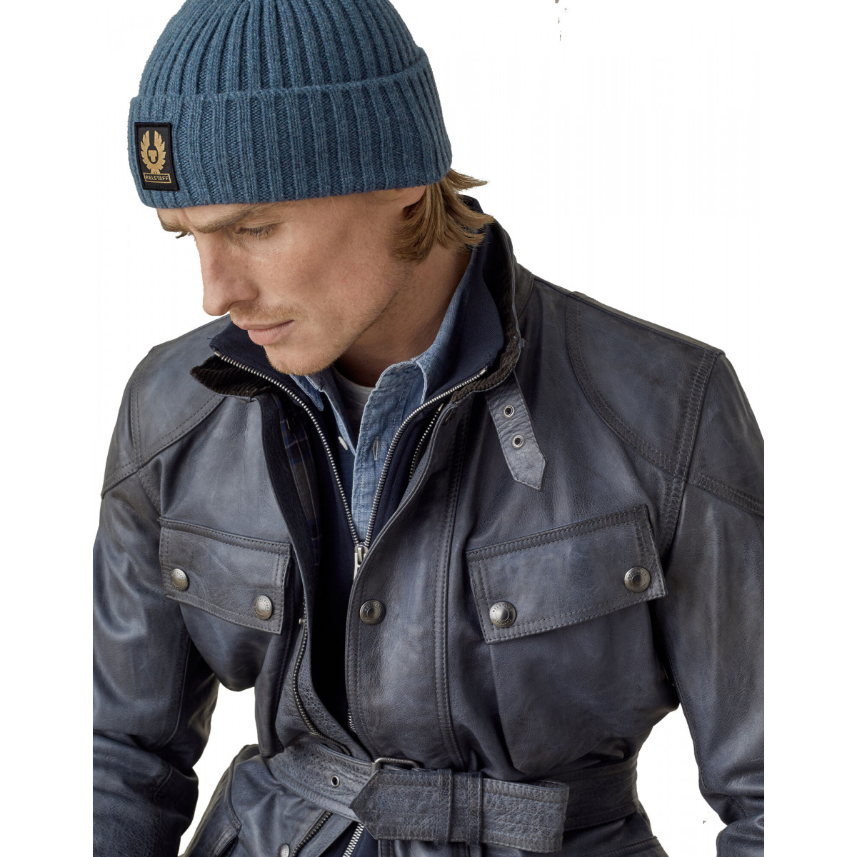 Belstaff Watch Hat Racing Blue 