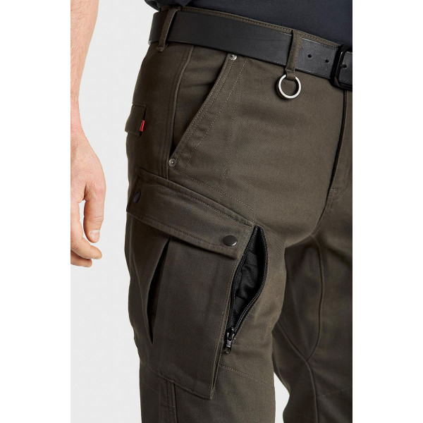 Pando Moto Mark Kev 02 Mens Cargo Pants Olive