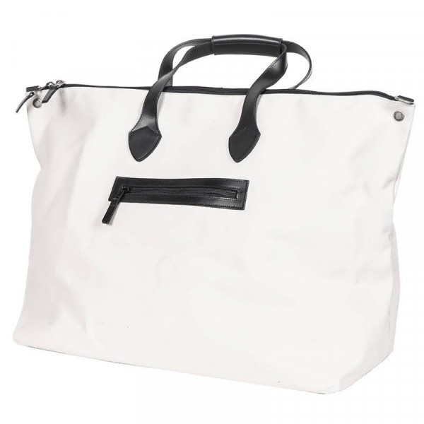 Helstons Journey Bag Large Canvas White