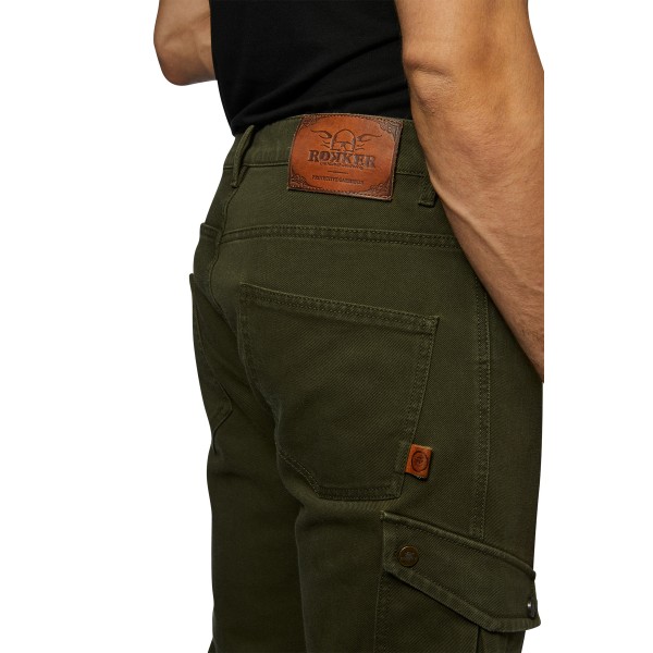 Rokker Cargo Pants Slim Olive Rokker Cargo Pants Slim Olive