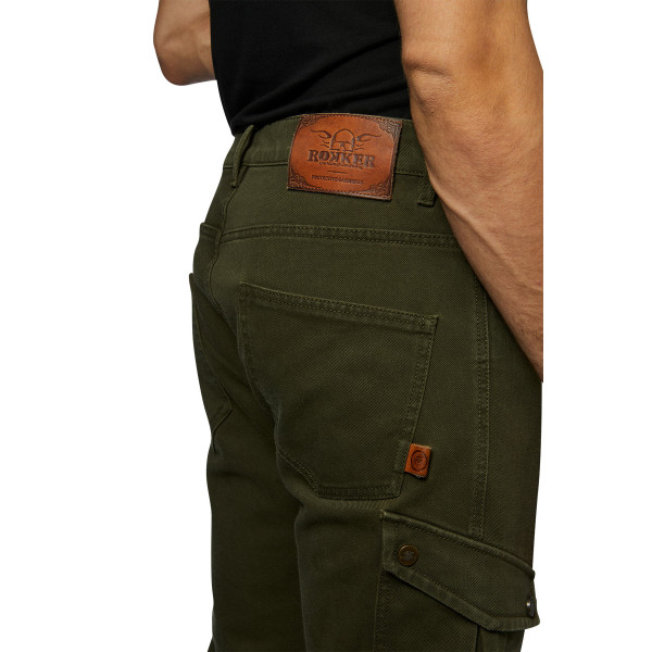 Rokker Cargo Pants Slim Olive