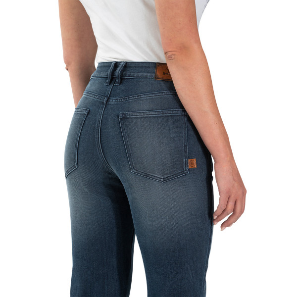 Rokker Rokkertech Jean Lady Mid Waist Straight Jeans Blue - Women