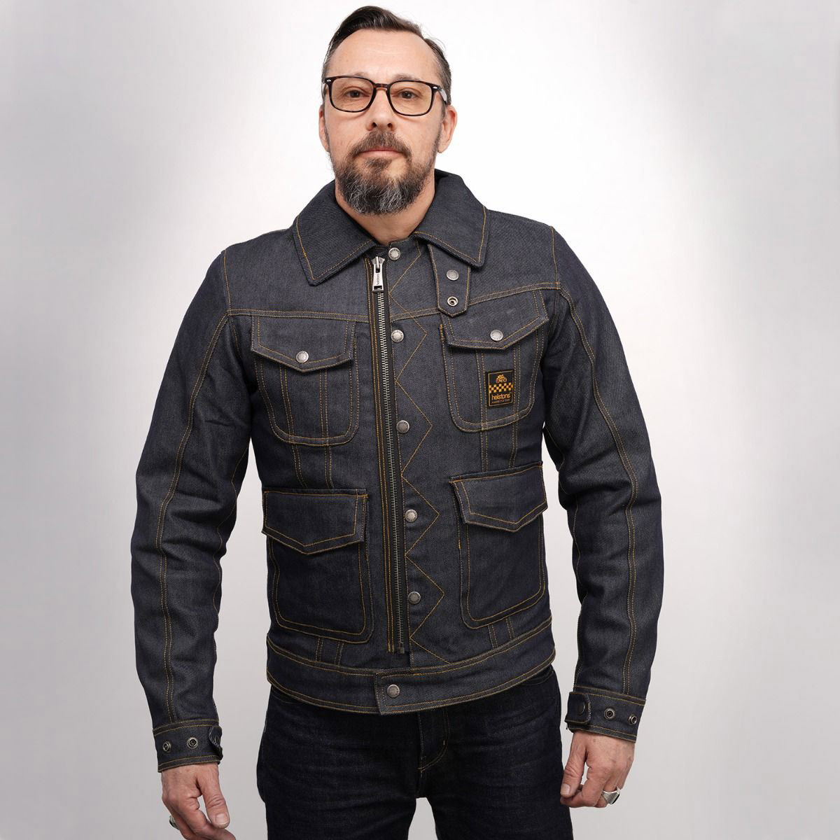 Raw denim motorcycle vest discount