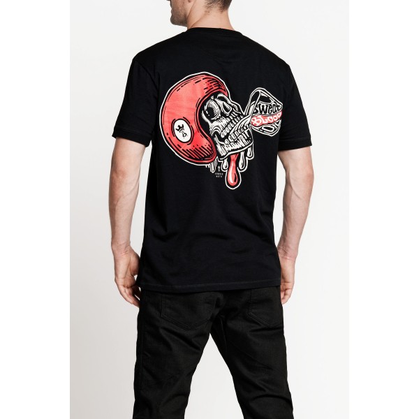 Pando Moto Mike Red Skull 01 Unisex T-Shirt