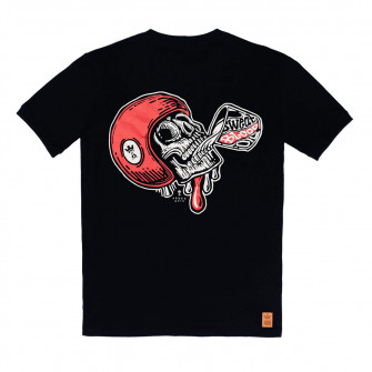 Pando Moto Mike Red Skull 01 Unisex T-Shirt