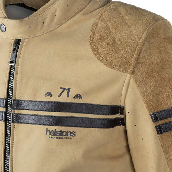 Helstons Chevy Air Leather Jacket Sand