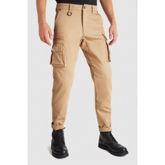 Pando Moto Desert Cargo Pants Beige