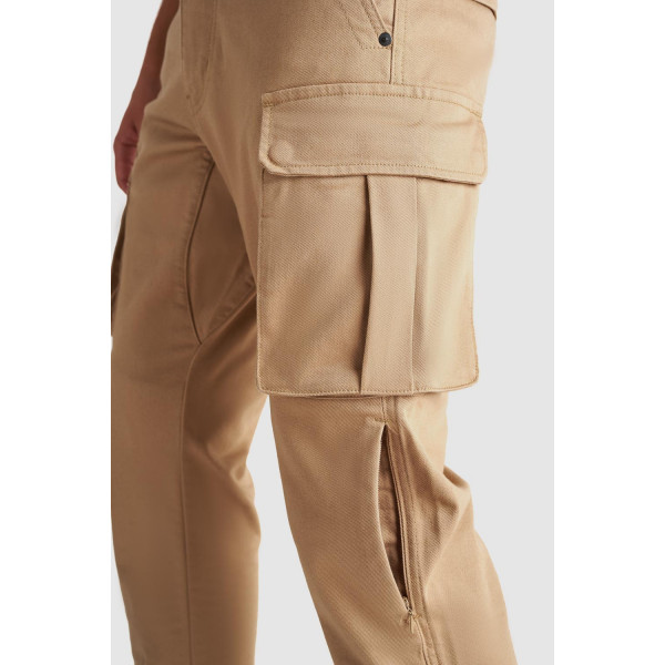 Pando Moto Desert Cargo Pants Beige
