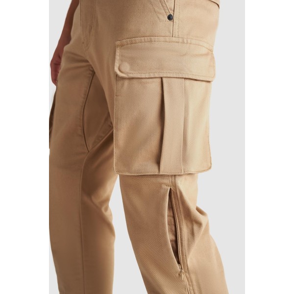 Pando Moto Desert Cargo Pants Beige