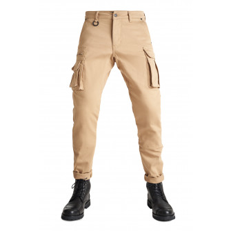 Pando Moto Desert Cargo Pants Beige