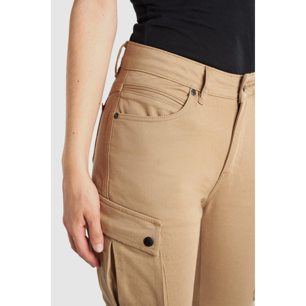 Pando Moto Mila Cargo Pants Beige 