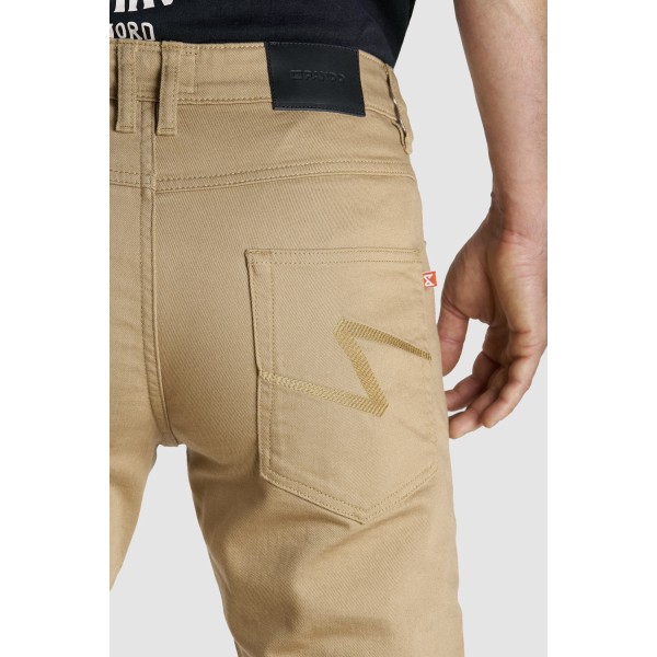 Pando Moto Robby Slim Beige Riding Jeans