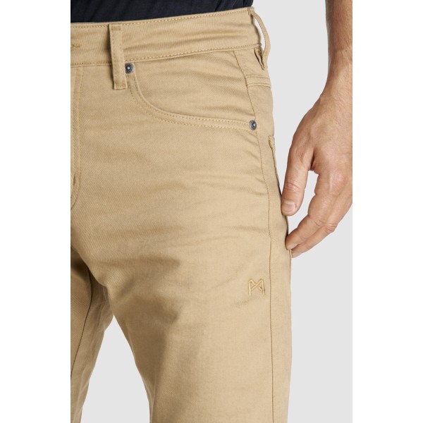 Pando Moto Robby Slim Beige Riding Jeans