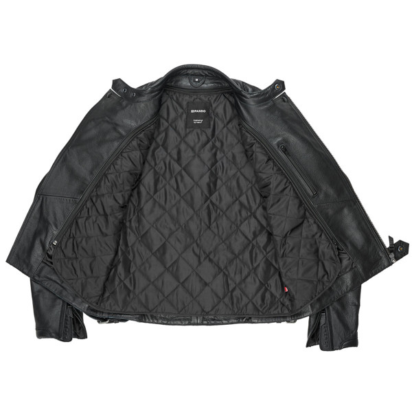 Pando Moto Twin Leather Jacket Black