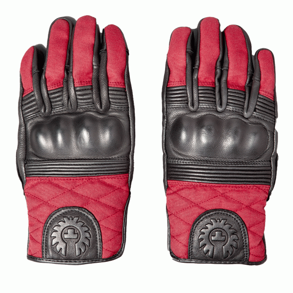 Belstaff Hampstead Gloves Black / Red