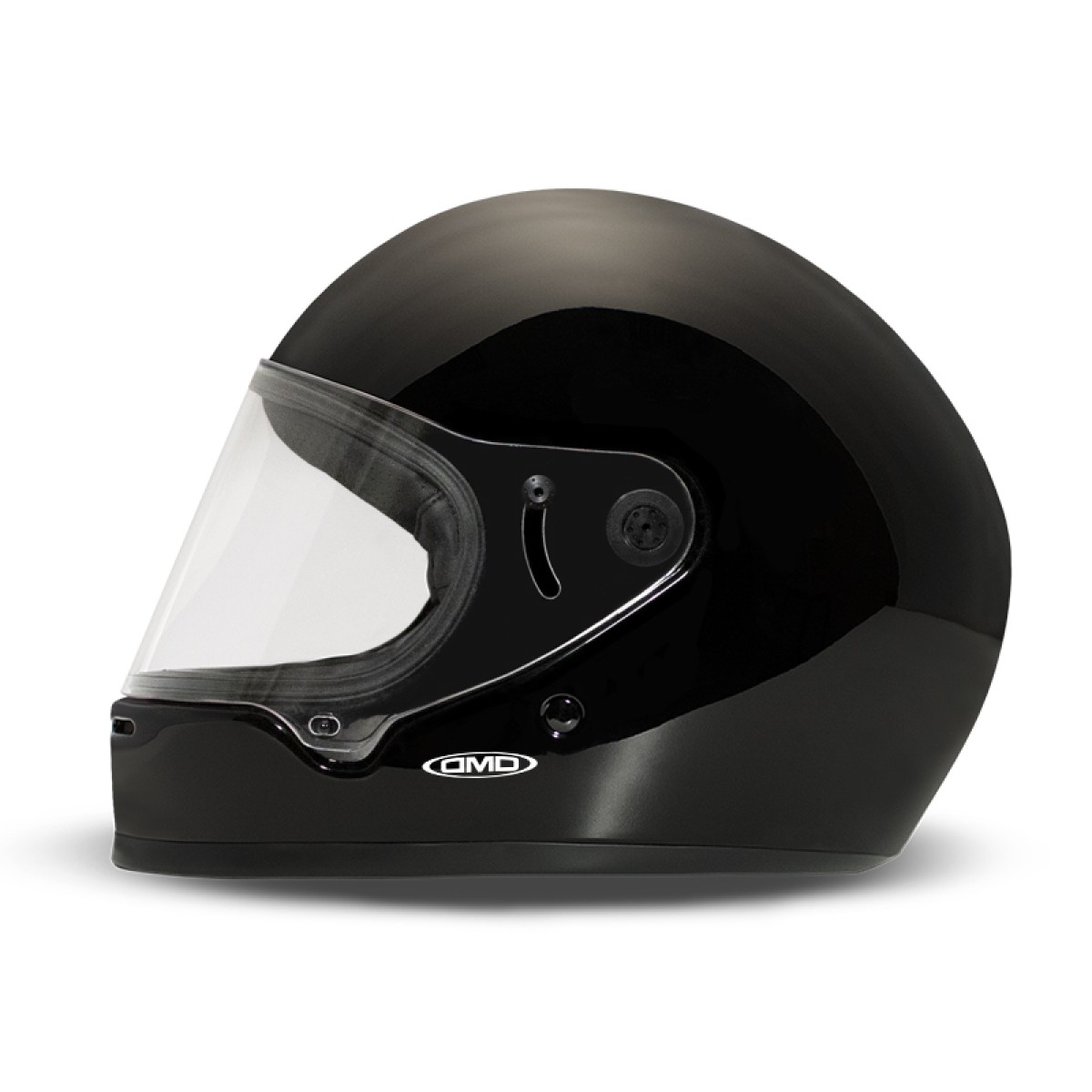 DMD Standard Collection Rivale Gloss Black Motorcycle Helmet