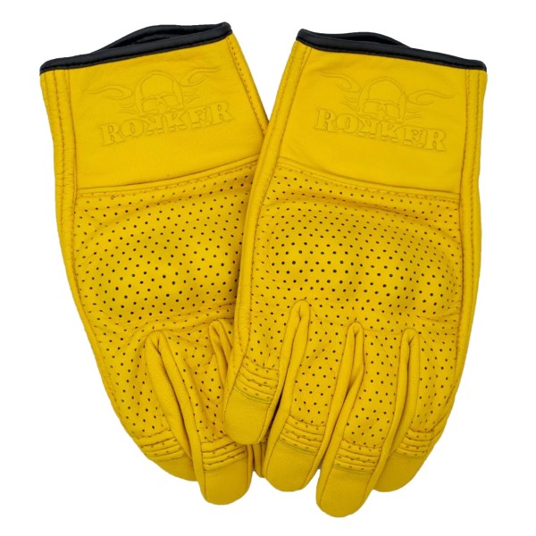 Rokker Tucson Perforated Glove Yellow Rokker Tucson Perforated Glove Yellow