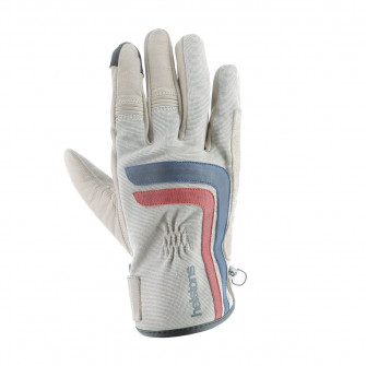 Helstons Jeff Summer Glove 4Ways Beige/Blue/Red