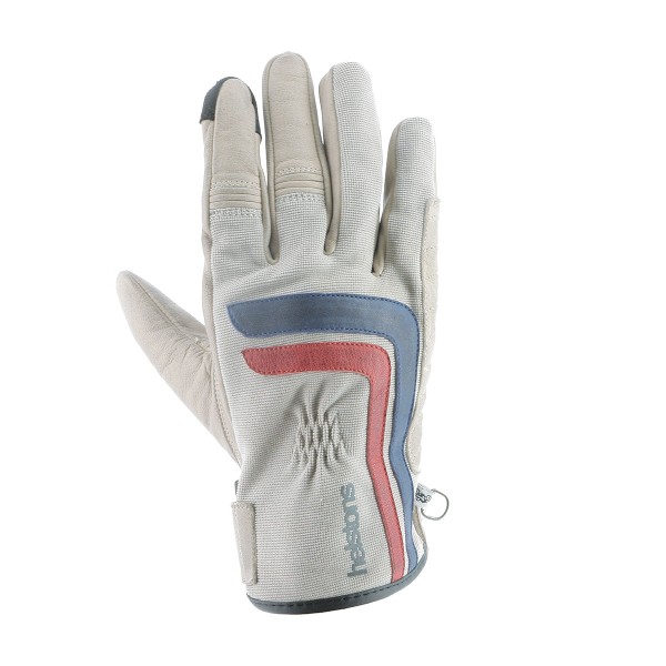 Helstons Jeff Summer Glove 4Ways Beige/Blue/Red Helstons Jeff Summer Glove 4Ways Beige/Blue/Red