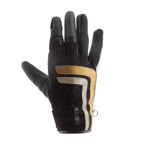 Helstons Jeff Summer Glove 4Ways Black Gold Beige Helstons Jeff Summer Glove 4Ways Black Gold Beige
